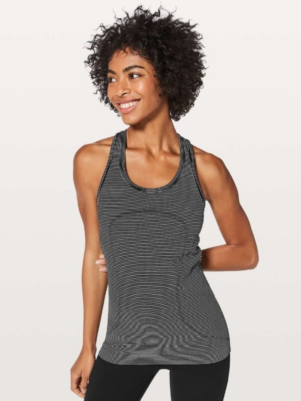 Lululemon Swiftly Tech Racerback White / White / Black Size 6